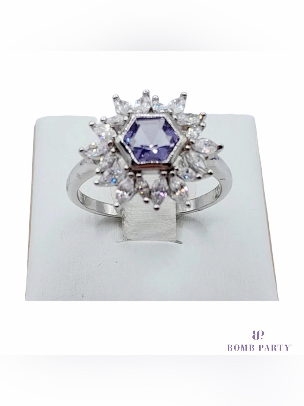 RBP3021 Ring Bomb Party | Lab Created Light Amethyst